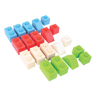 Bigjigs - Click Blocks Primary Basic 20pcs