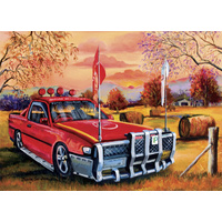 Blue Opal - Jenny Sanders Red Ute in the Bush Puzzle 1000pc