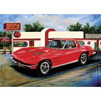 Blue Opal - Jenny Sanders Corvette at Cactus Cafe Puzzle 1000pc