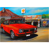 Blue Opal - Jenny Sanders LX SS Torana Mandarin Red Puzzle 1000pc