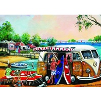 Blue Opal - Jenny Sanders Camp Out on the Lake Puzzle 1000pc