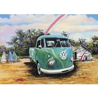 Blue Opal - Jenny Sanders Green Kombi Ute Puzzle 1000pc