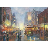 Blue Opal - John Bradley Trams In Gaslight Puzzle 1000pc
