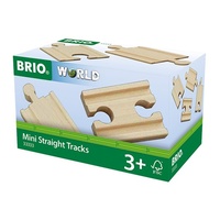 BRIO - Mini Straight Tracks (4 pieces)