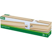 BRIO - Long Straight Tracks (4 pieces)