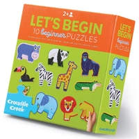 Crocodile Creek - Jungle Let's Begin Puzzle 2pc