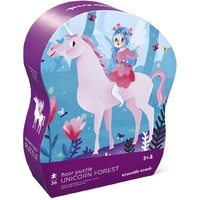 Crocodile Creek - Unicorn Forest Floor Puzzle 36pc