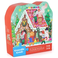 Crocodile Creek - Gingerbread House Floor Puzzle 24pc