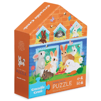 Crocodile Creek - Bunny House Puzzle 50pc