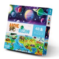 Crocodile Creek - Above & Below - Earth & Space Puzzle 48pc