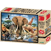 Prime 3D - African Oasis Super 3D Puzzle 500pc