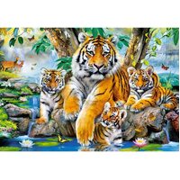 Castorland - Tigers In The Stream Puzzle 1000pc