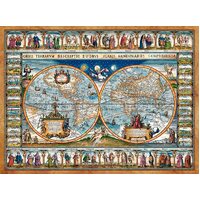 Castorland - Map of the World, 1639 Puzzle 2000pc