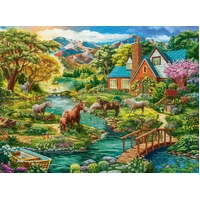 Castorland - Idyllic House With Horses Puzzle 2000pc