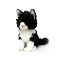 Cuddly Critters - Milla Jnr Sitting Black Cat 15cm