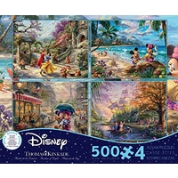 Ceaco - Thomas Kinkade - Disney Dreams - 4-in-1 Multipack Puzzles 500pc