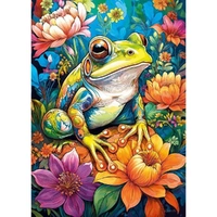 Cherry Pazzi - Flower Power Frog Puzzle 1000pc