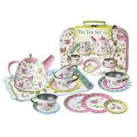 Kaper Kidz - Bird Tin Tea Set Suitcase 15pc