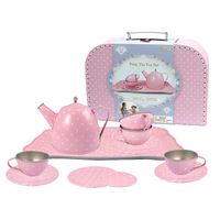 Kaper Kidz - Pink Tin Tea Set 15pc