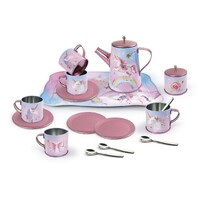 Kaper Kidz - Rainbow Unicorn Tin Tea Set 18pc