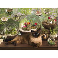 Cobble Hill - Terrarium Cat Puzzle 1000pc