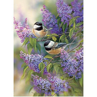 Cobble Hill - Chickadees and Lilacs Puzzle 1000pc