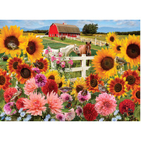 Cobble Hill - Sunflower Farm Puzzle 1000pc