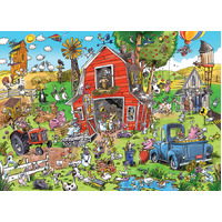Cobble Hill - Doodletown Farmyard Folly Puzzle 1000pc