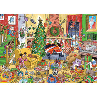 Cobble Hill - Catching Santa Family Puzzle 350pc