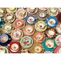 Cobble Hill - Cups and Saucers Large Piece Puzzle 275pc