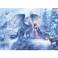 Cobble Hill - Ice Dragon Family Puzzle 350pc