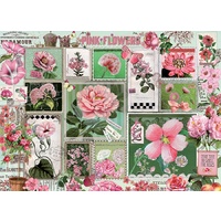 Cobble Hill - Pink Flowers Puzzle 1000pc