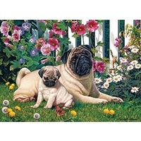 Cobble Hill - Pug Family Puzzle 1000pc