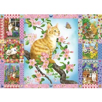 Cobble Hill - Blossom and Kittens Quilt Puzzle 1000pc