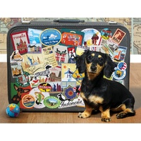 Cobble Hill - Dachshund Round the World Puzzle 500pc