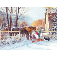Cobble Hill - First Snow Large Piece Puzzle 275pc
