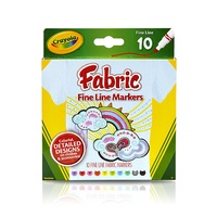 Crayola - Fabric Fine Line Markers (10 pack)
