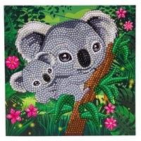 Craft Buddy - DIY CrystalArt Card Kit - Koala Hugs