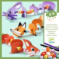 Djeco - Cute Animals Threading Kit