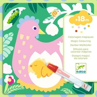 Djeco - Magic Colouring Peekaboo! Garden Baby Animals