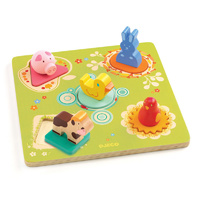 Djeco - Duck & Friends Lift Out Puzzle