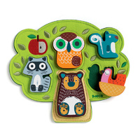 Djeco - Oski Wooden Felt Puzzle