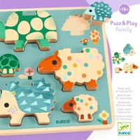 Djeco - Puzz and Play Family Wooden Puzzle