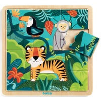 Djeco - Jungle Wooden Puzzle 15pc