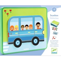 Djeco - Inzebox Vehicles Magnetic Game