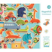 Djeco - Vroom Bazaar Wooden Magnetics