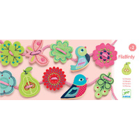 Djeco - Fila Birdy Wooden Beads
