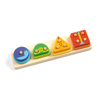 Djeco - 1234 Basic Wooden Puzzle