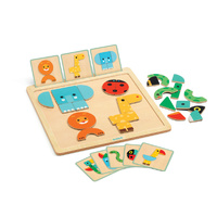 Djeco - GeoBasic Wooden Magnetic Board  (DAMAGED BOX)