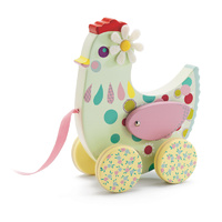 Djeco - Cotcotte Hen Pull Along